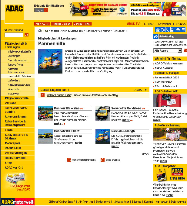 ADAC Homepage